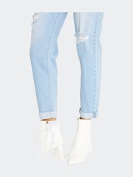 Super High Rise Relaxed Mom Jeans - Light Blue