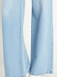 Super High Rise Wide Leg Jeans - Light Blue