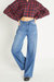 Super High Rise Wide Leg Jeans - Medium Blue