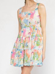 Abstract Mini Dress