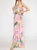 Away We Go Patterned Maxi Dress - Pink Floral