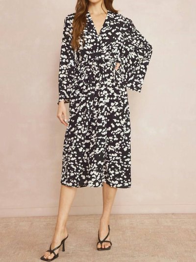 entro Classic Print Maxi Dress In Black product