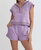 Cloud Half Zip Top In Lavender - Lavender