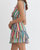 Fiesta Stripe Sleeveless Ruffle Dress In Blue Combo