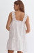 Floral Applique Mini Dress In Off White