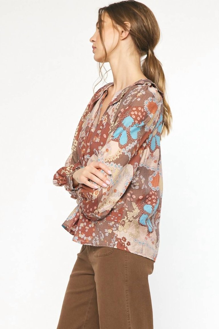 Floral Babydoll Blouse