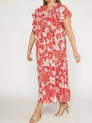Floral Maxi Dress - Plus