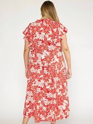 Floral Maxi Dress - Plus