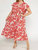 Floral Maxi Dress - Plus - Red