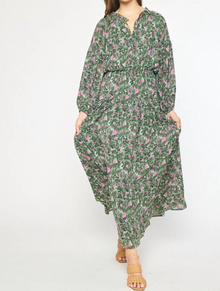 Floral Maxi Dress - Orchid Forest