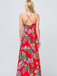 Floral Print Maxi Dress