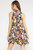 Floral Ruffle Halter In Multi