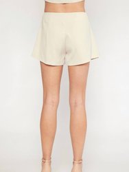 Front Flap High-Waisted Shorts