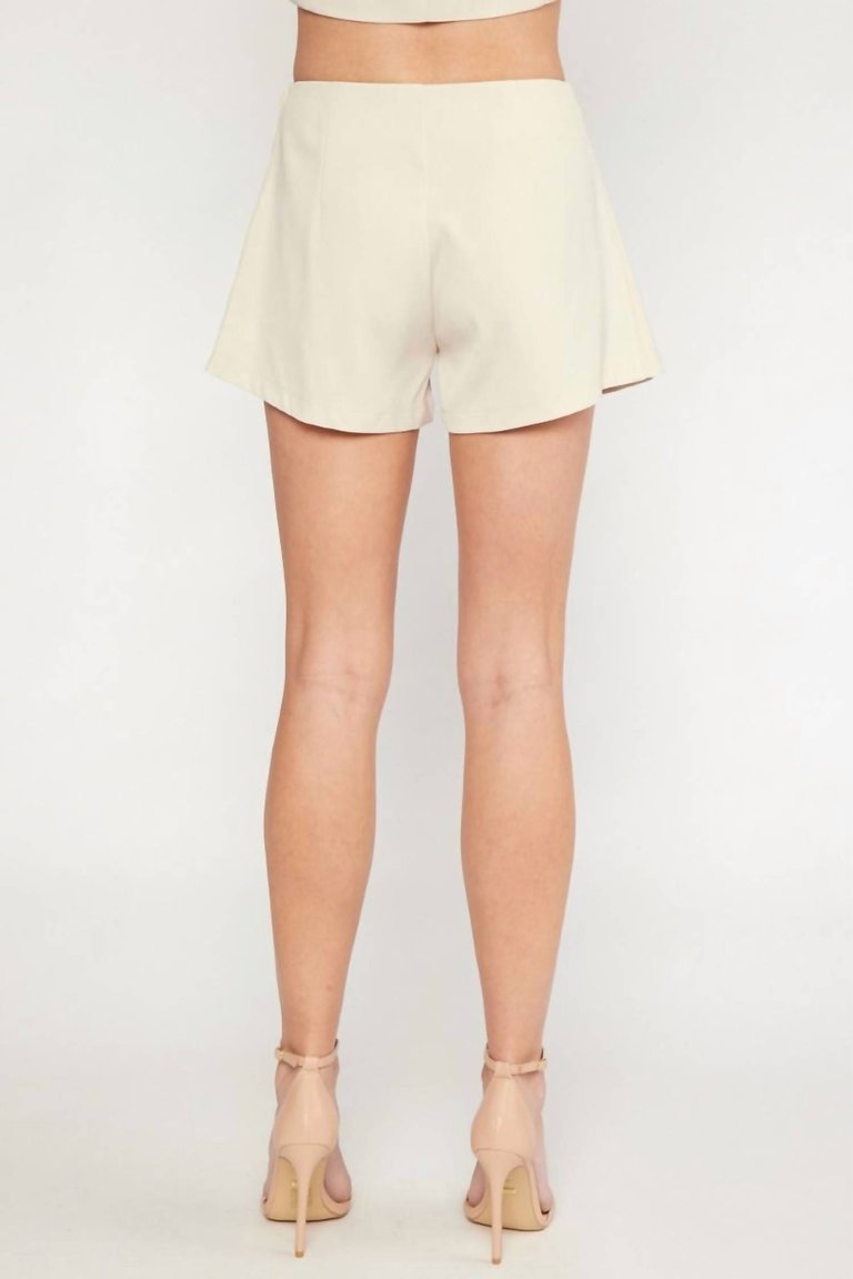 Front Flap High-Waisted Shorts