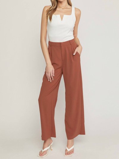 entro High Waisted Full Leg Pants With Pockets product