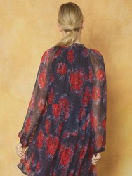 Holiday Blooms Dress In Multi