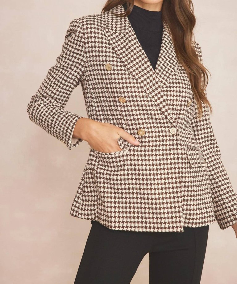 Houndstooth Blazer