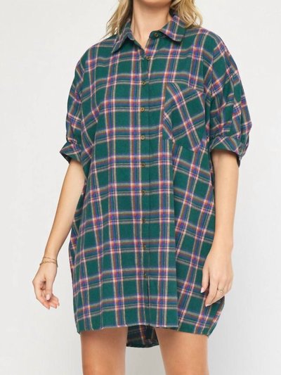 entro Oversized Flannel Dress product