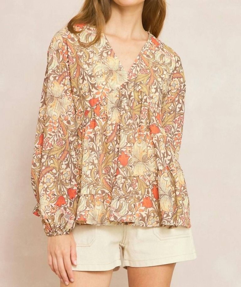 Paisley Floral Blouse