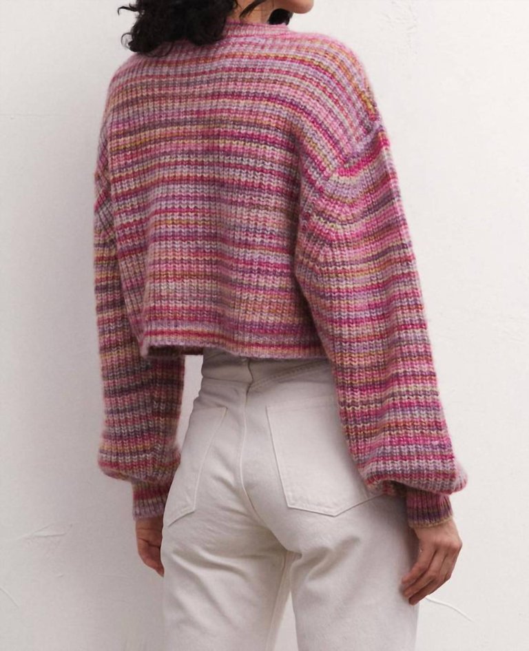 Prism Metallic Stripe Sweater