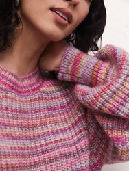 Prism Metallic Stripe Sweater