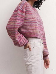 Prism Metallic Stripe Sweater