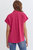 Rachel Button Down Top In Hot Pink