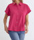 Rachel Button Down Top In Hot Pink - Hot Pink