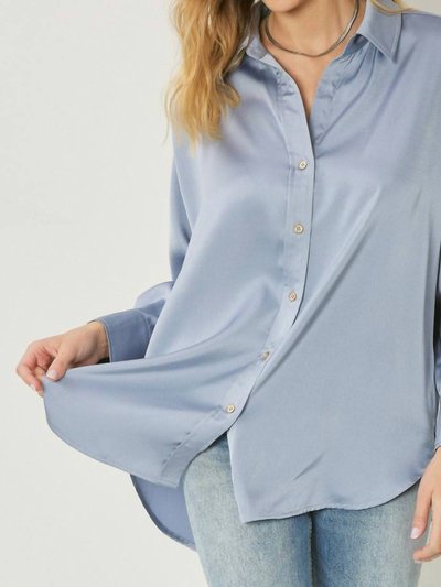 entro Satin Button Up Collared Top product