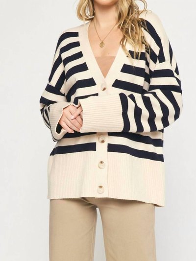 entro Striped Cardigan product