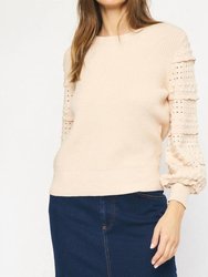 Textured Sweater - Oatmeal