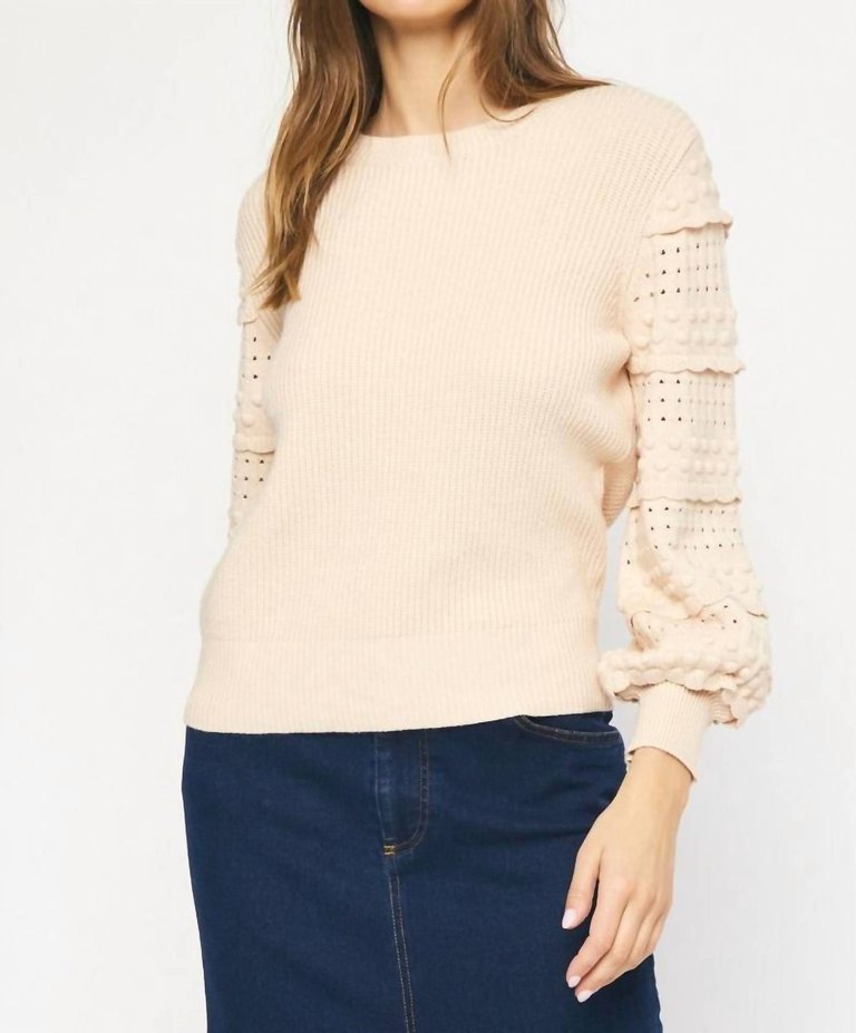 Textured Sweater - Oatmeal