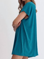 Textured Terry Mini Dress