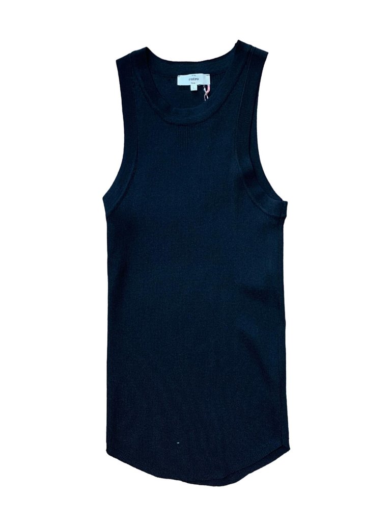 Women's Racer Tank In Black - Black