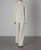 Boucle Knit Easy Pant - Winter White