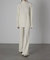 Boucle Knit Easy Pant - Winter White