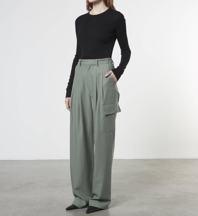 Cargo Trouser In Sage