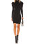 Cashmere Puff Sleeve Dress - Black