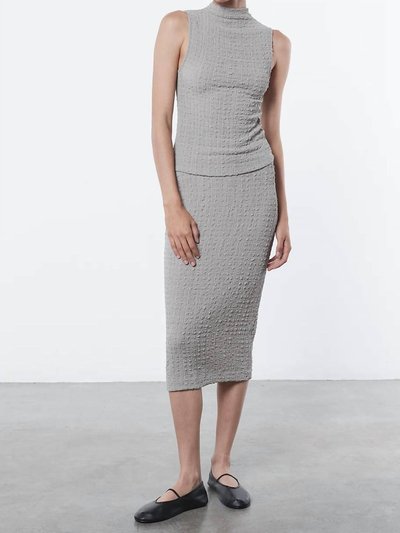 Enza Costa Costa Puckered Pencil Skirt In Limestone product