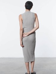 Costa Puckered Pencil Skirt In Limestone