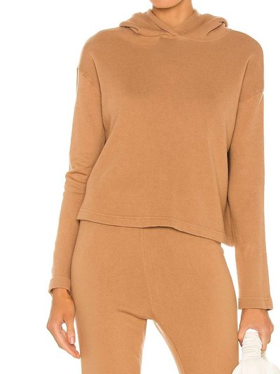 Enza Costa Cropped Hooded Terry Sweatshirt product