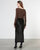 Knit V Neck Top In Saddle Brown