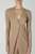 Lurex Sweater Rib Cardigan Midi Dress - Sand/Gold