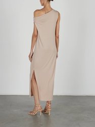 Luxe Knit Exposed Shoulder Dress