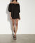 Off-Shoulder Mini Dress - Black