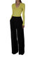 Pleated Wide Leg Pant - Black