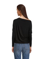 Silk Jersey Slouch Top