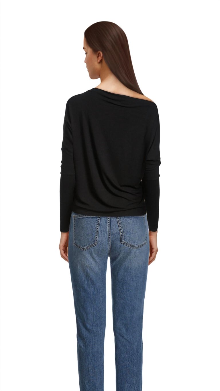 Silk Jersey Slouch Top