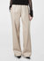 Soft Faux Leather Straight Leg Pant In Khaki - Khaki