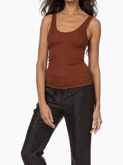 Enza Costa Stretch Silk Knit Tank - Umber product